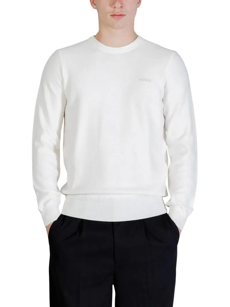 Maglione Guess Karim Piquet Stitch - Latte