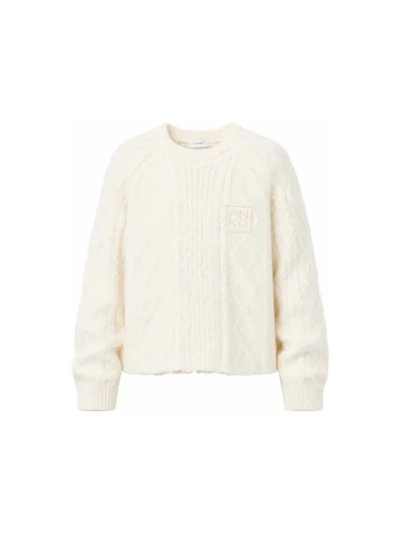 Maglione in maglia intrecciata