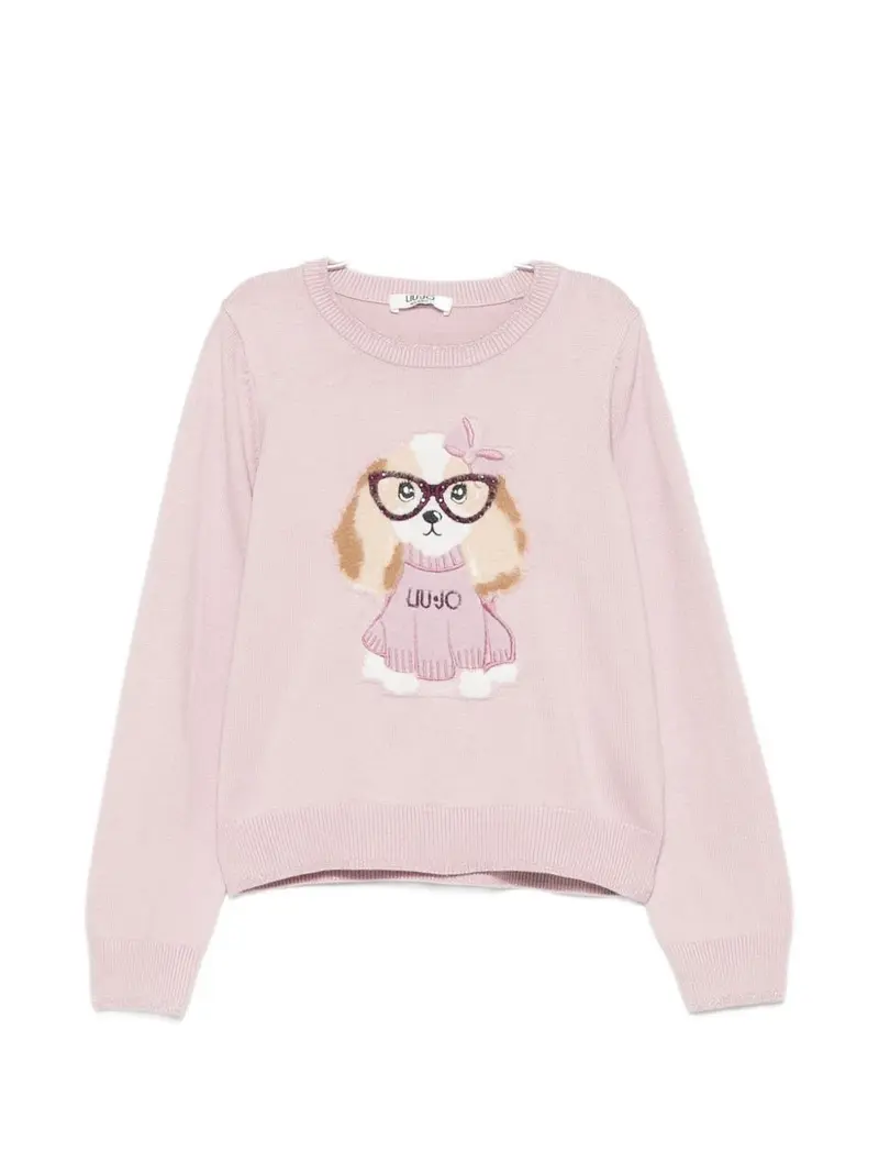 Maglione lilla chiaro per bambina