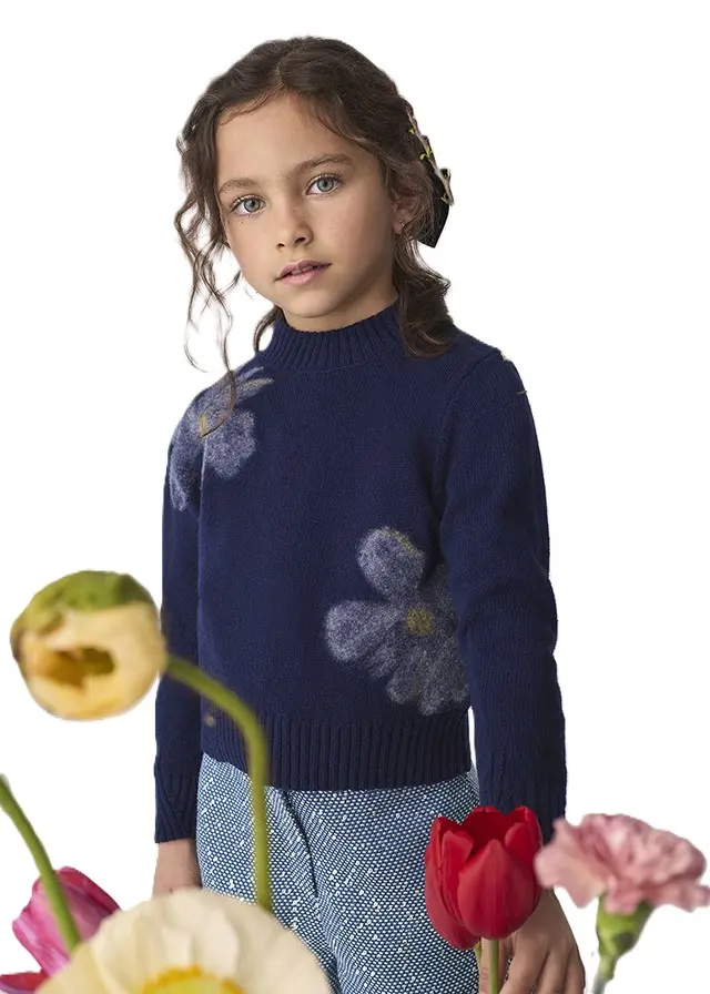 Maglione marino per bambina