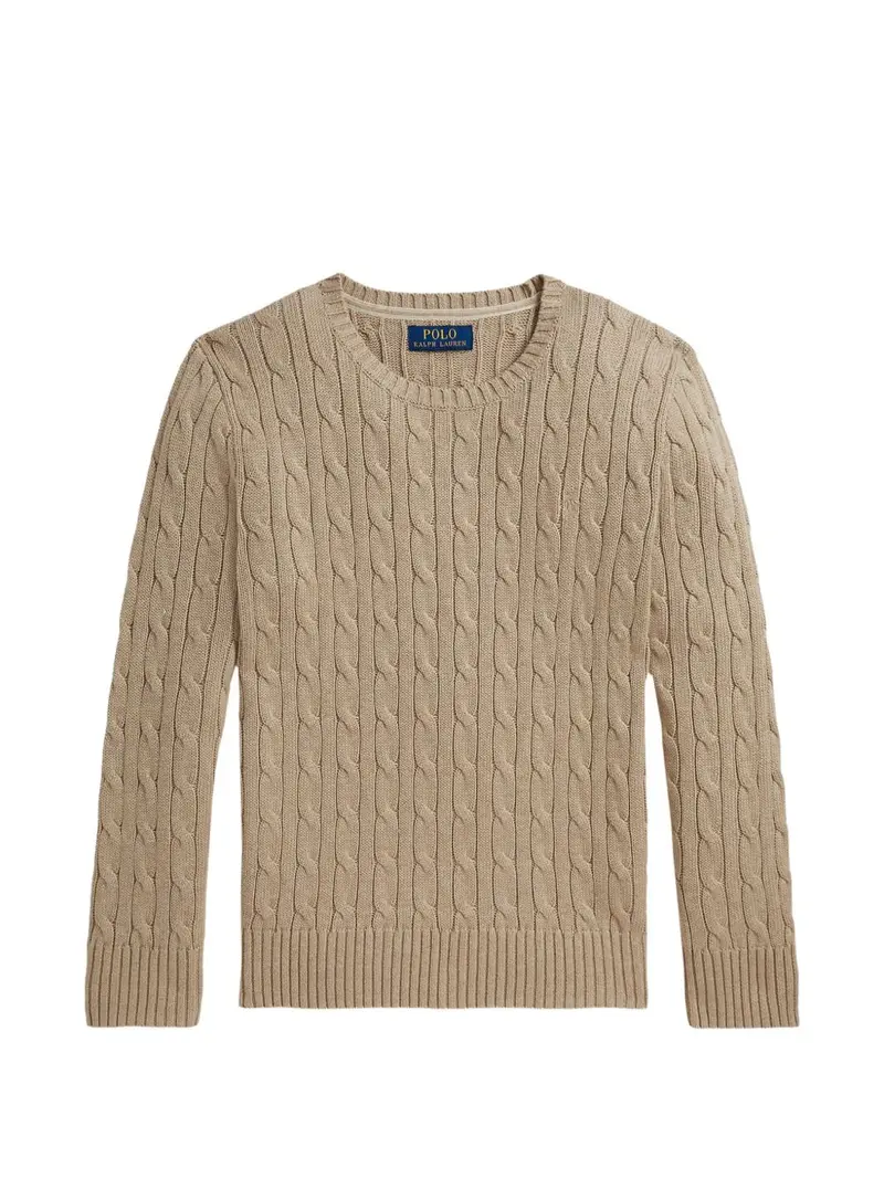 Maglione marrone chiaro per bambina