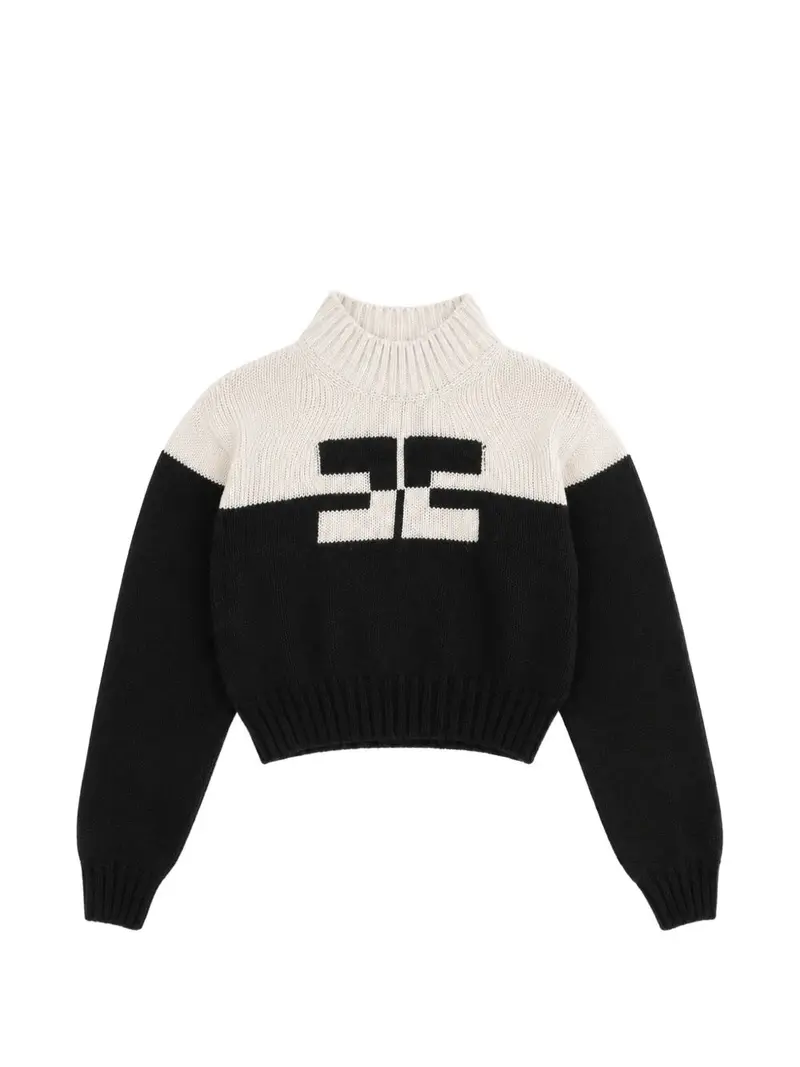 Maglione nero/bianca per bambina