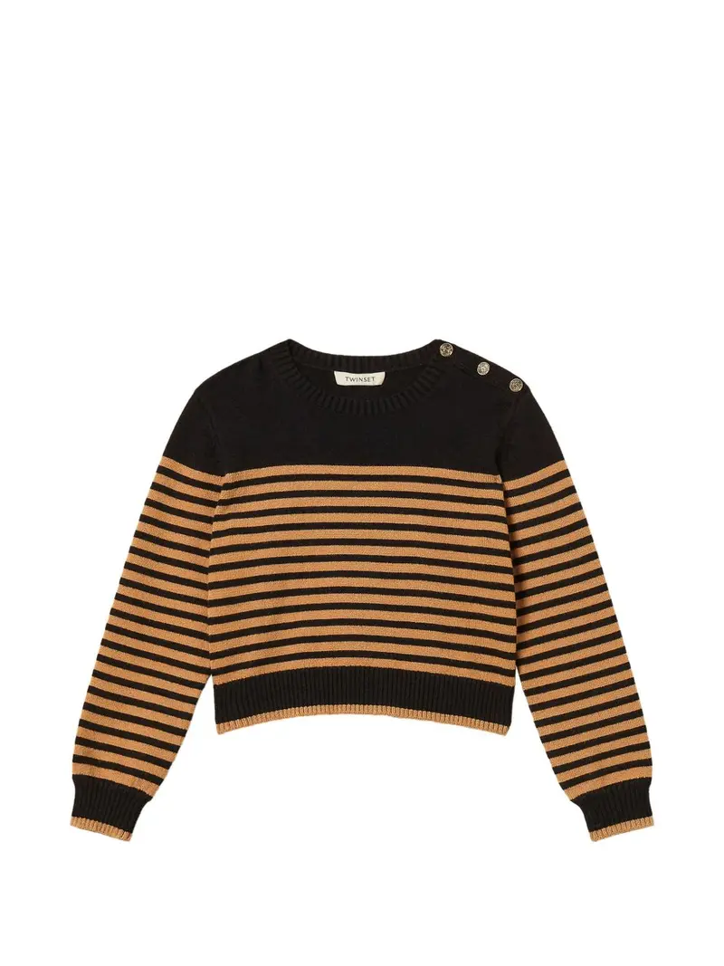 Maglione nero/giallo per bambina