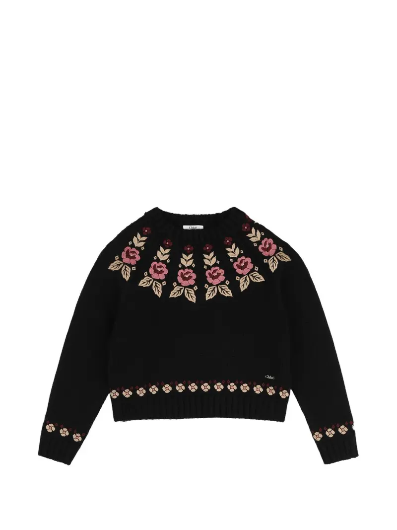 Maglione nero per bambina
