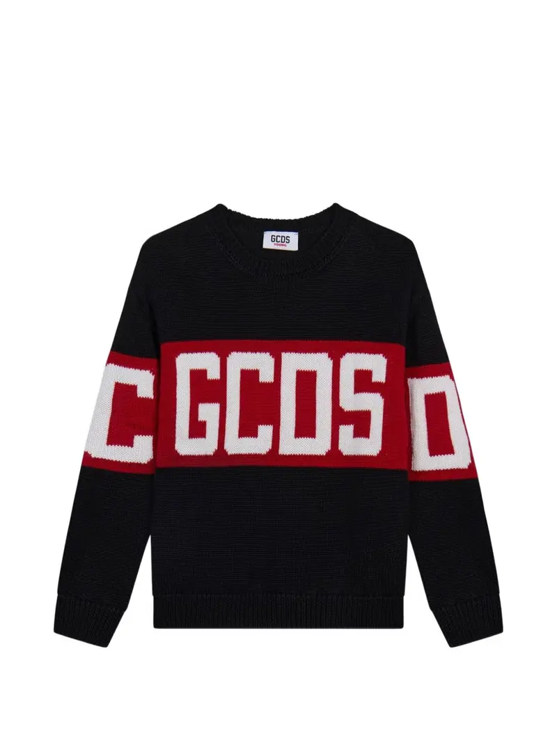 Maglione nero/rosso per bambino