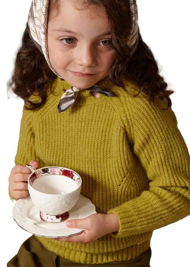 Maglione pistacchio per bambina