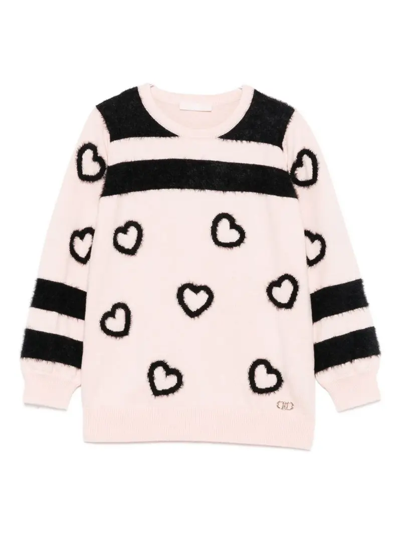 Maglione rosa chiaro per bambina