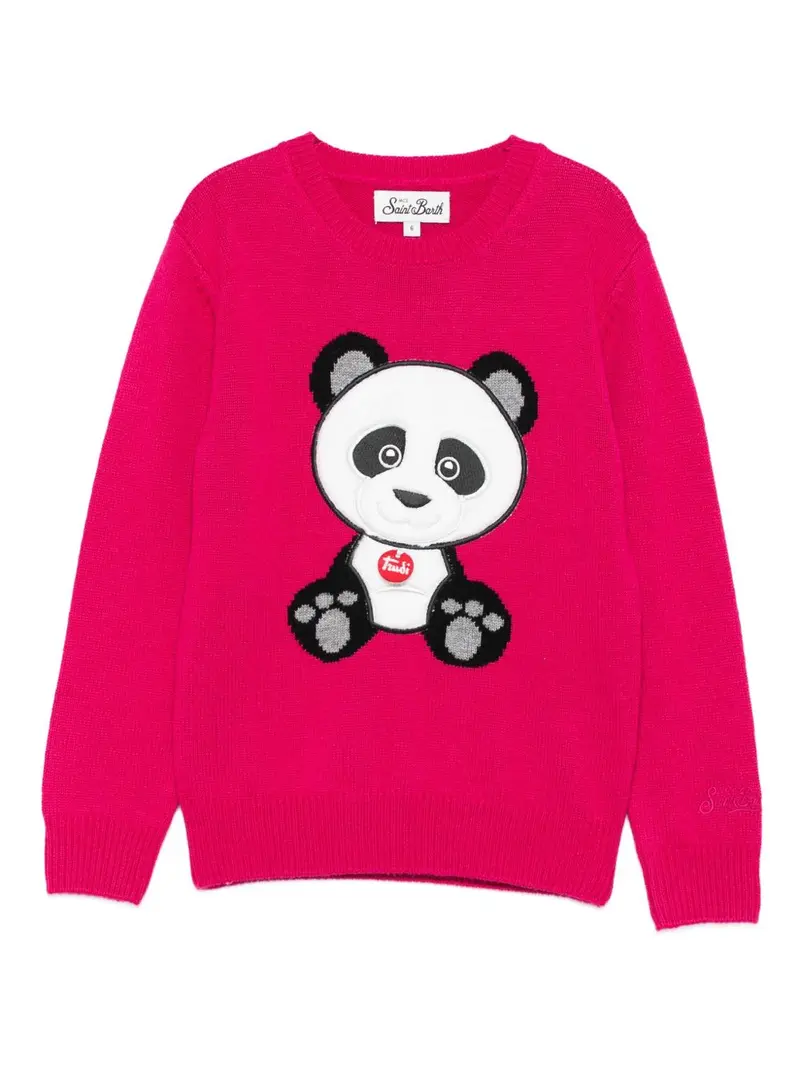 Maglione rosa lampone per bambina