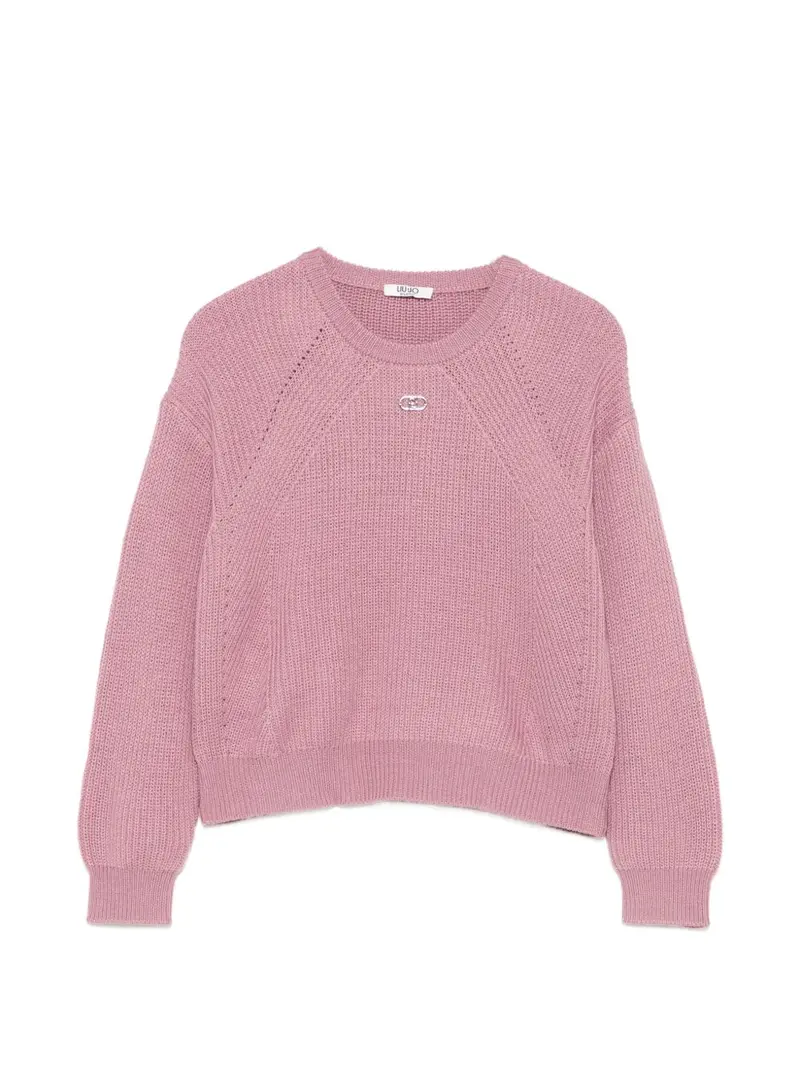 Maglione rosa per bambina