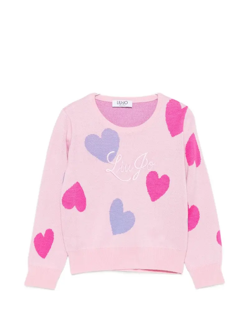 Maglione rosa per bambina