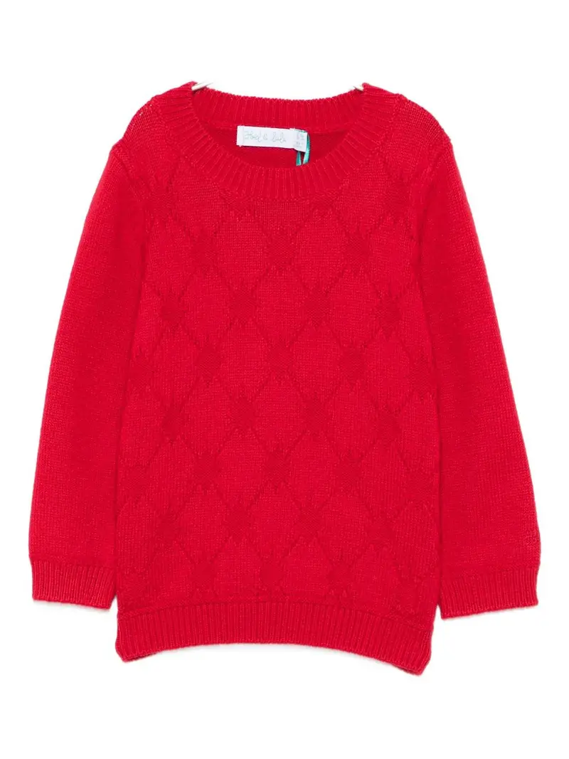 Maglione rossa per neonata