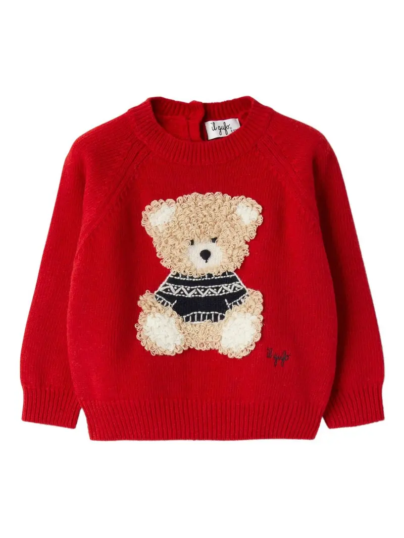 Maglione rosso per bambina