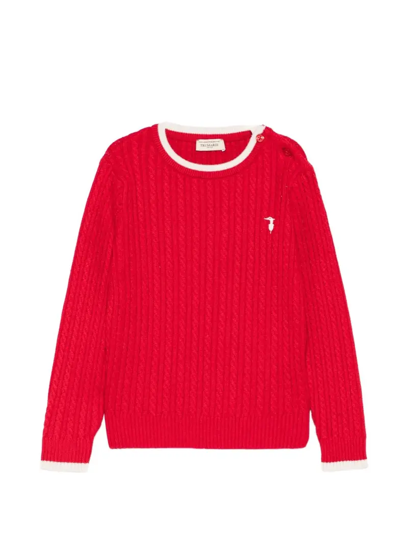 Maglione rosso per bambino