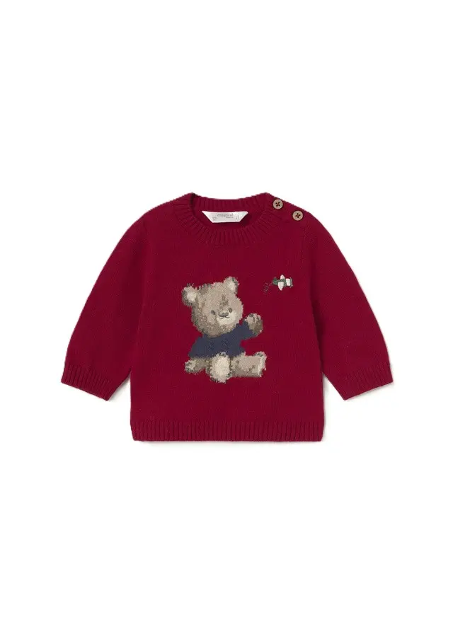Maglione rosso per neonato