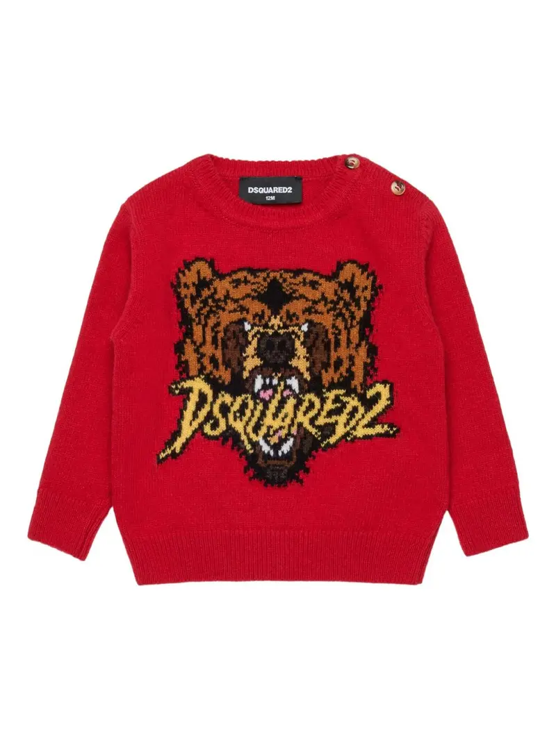 Maglione rosso per neonato