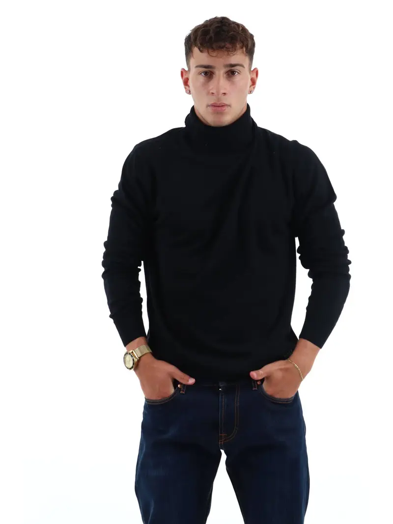 Maglione Roy Roger's RRU775CT48XXXX da uomo black.