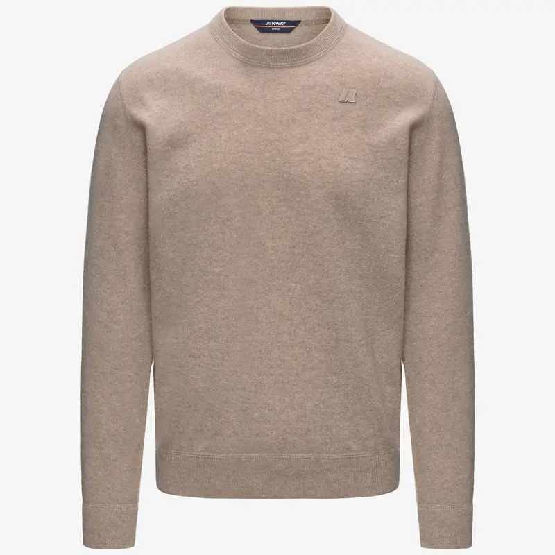 Maglione Sebastien Fleece Stitch Beige plaza