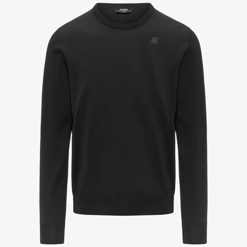 Maglione Sebastien Merino Black Pure