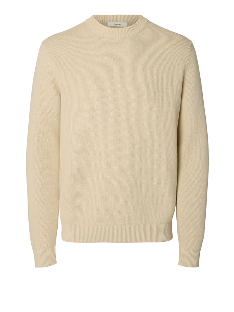 Maglione Selected Slmdane Ls Knit Structure Crew Neck Noos