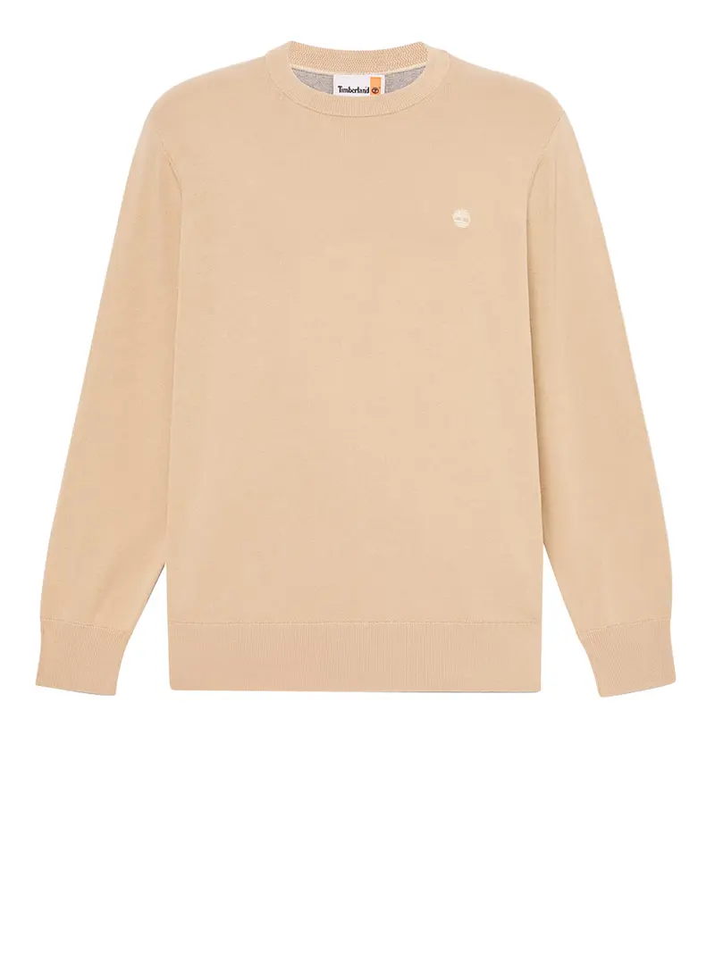 Maglione Timberland in Cotone Williams River da Uomo Beige