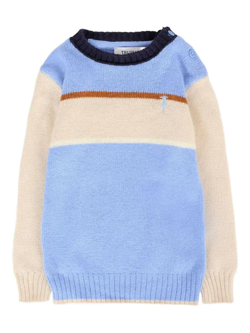 Maglione tricolore per neonato