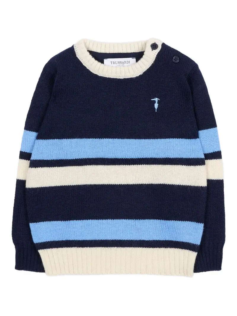 Maglione tricolore per neonato