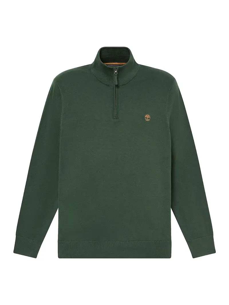 Maglione Williams River Quarter Zip Timberland - Verde Scuro