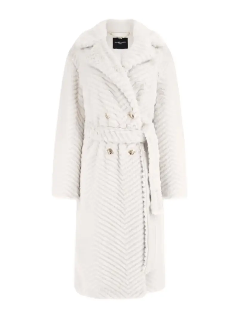 MARCIANO Cappotto Donna Claire Long Coat Fau 4BGL33 7206A F1AB Beige