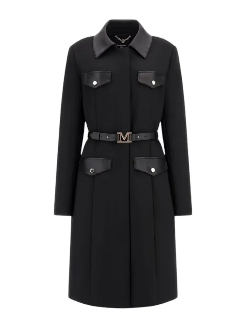 MARCIANO Cappotto Donna Diletta Belted Long 4YGL05 8827Z JBLK Nero