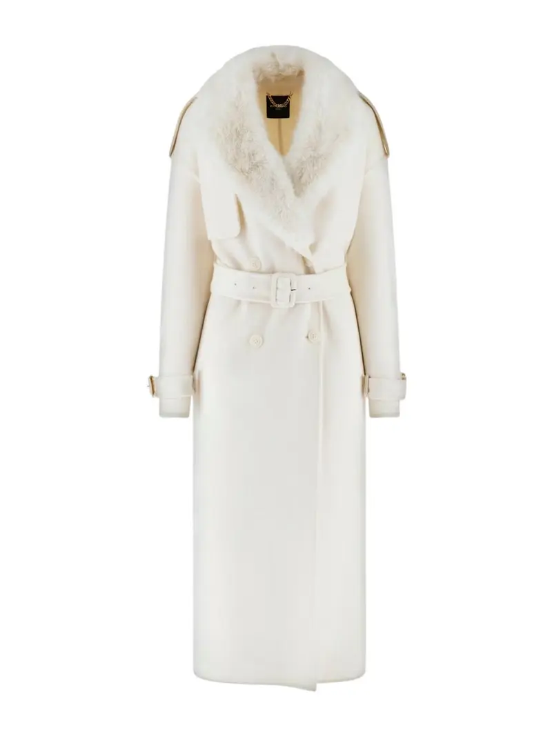 MARCIANO Cappotto Donna ELLA DOUBLE BREASTED COAT 5BGL02 7125A MCML MACADAMIA MULTI