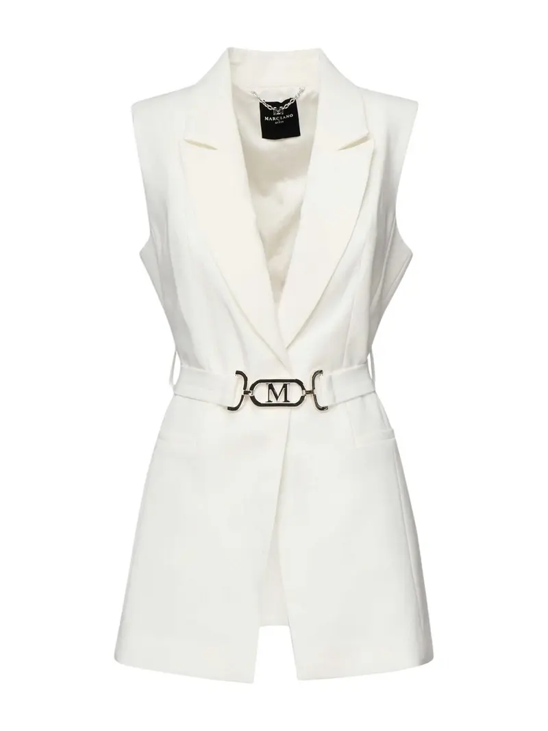 MARCIANO Gilet Donna BECKY BELTED VEST 5RGN03 7115A MCDM Bianco