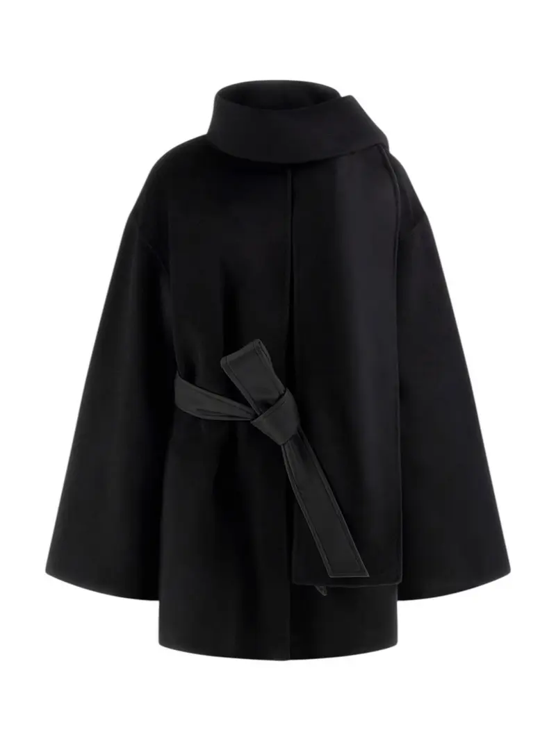MARCIANO Giubbino Donna ELLA WIDE SLEEVES CAPE 5BGL01 7125A JBLK Jet Black A996