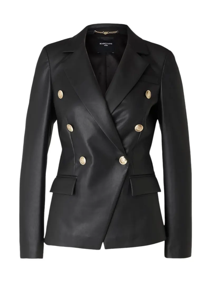 MARCIANO Giubbino Donna Pamela Pu Leather Bl 4YGN14 7114A JBLK Nero