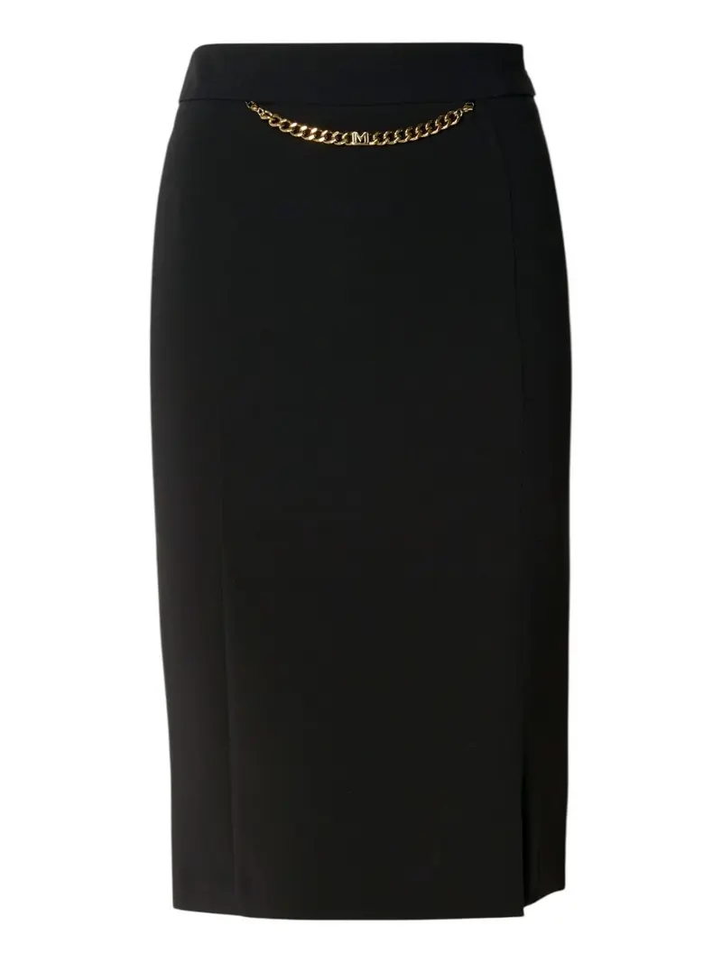 MARCIANO Gonna Donna ELLA W/CHAIN MIDI SKIRT 5YGD07 7357A JBLK Jet Black A996