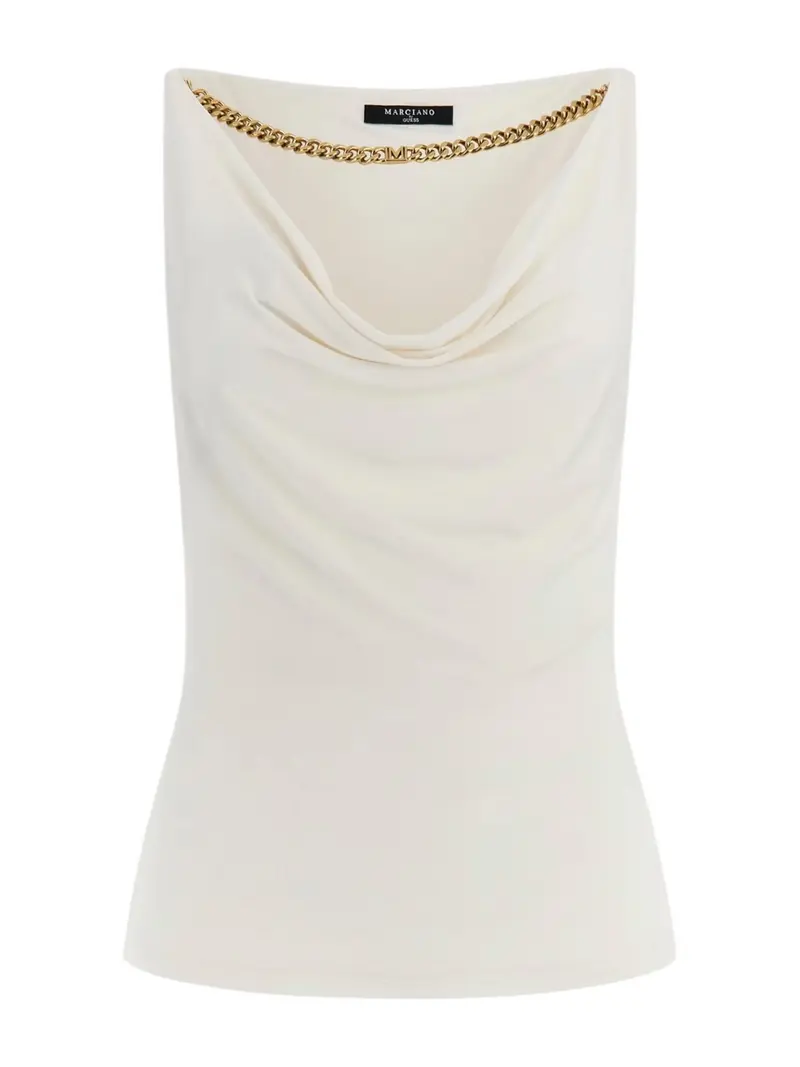 MARCIANO Top Donna ALVA CHAIN SL TOP 5GGP07 6259A G053 Beige
