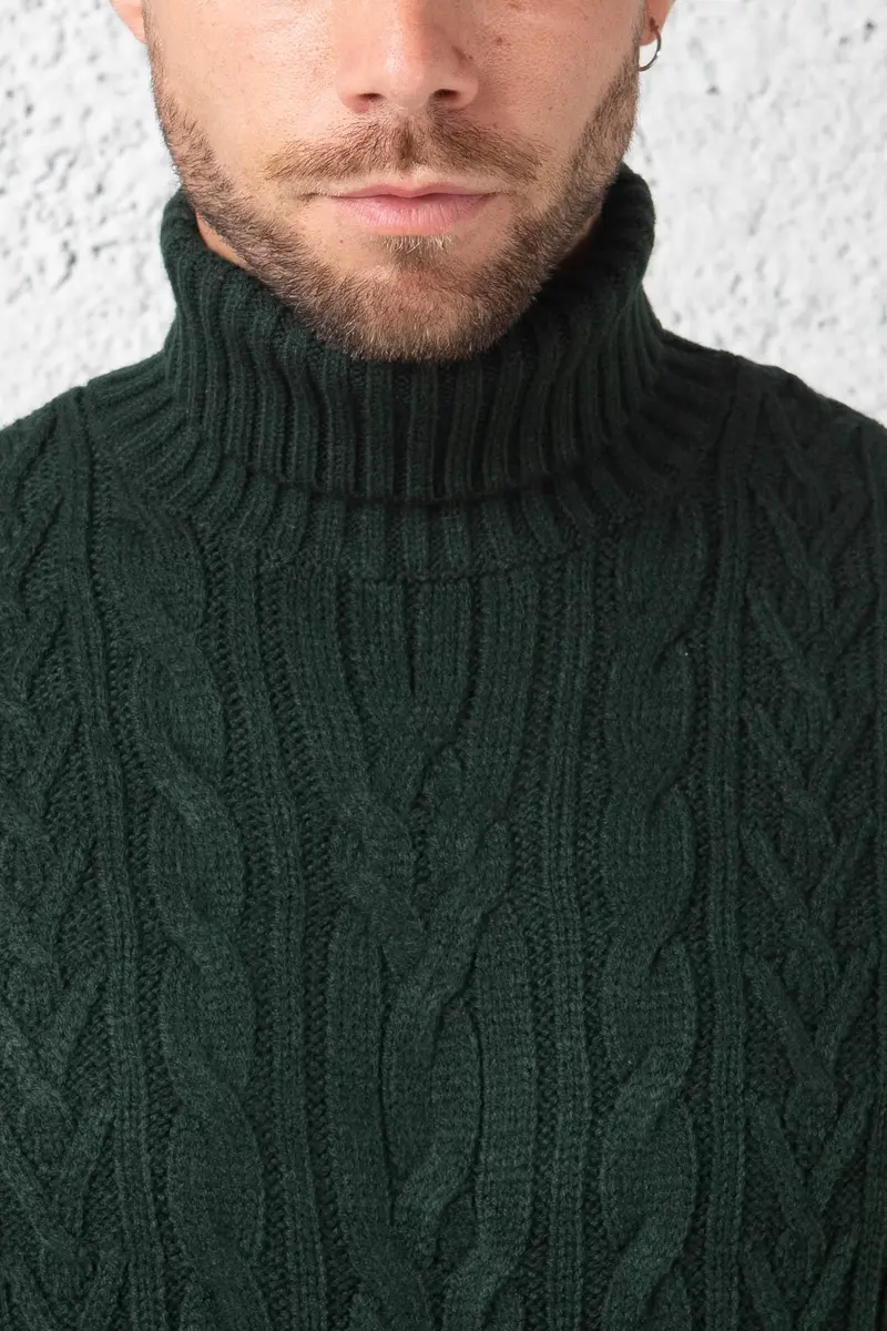 Markup Dolcevita Con Trecce Verde Uomo