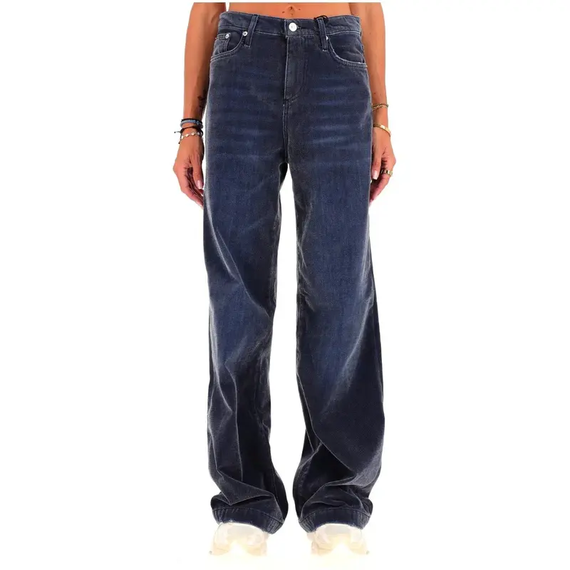 Marta in denim chenille Laser Stone