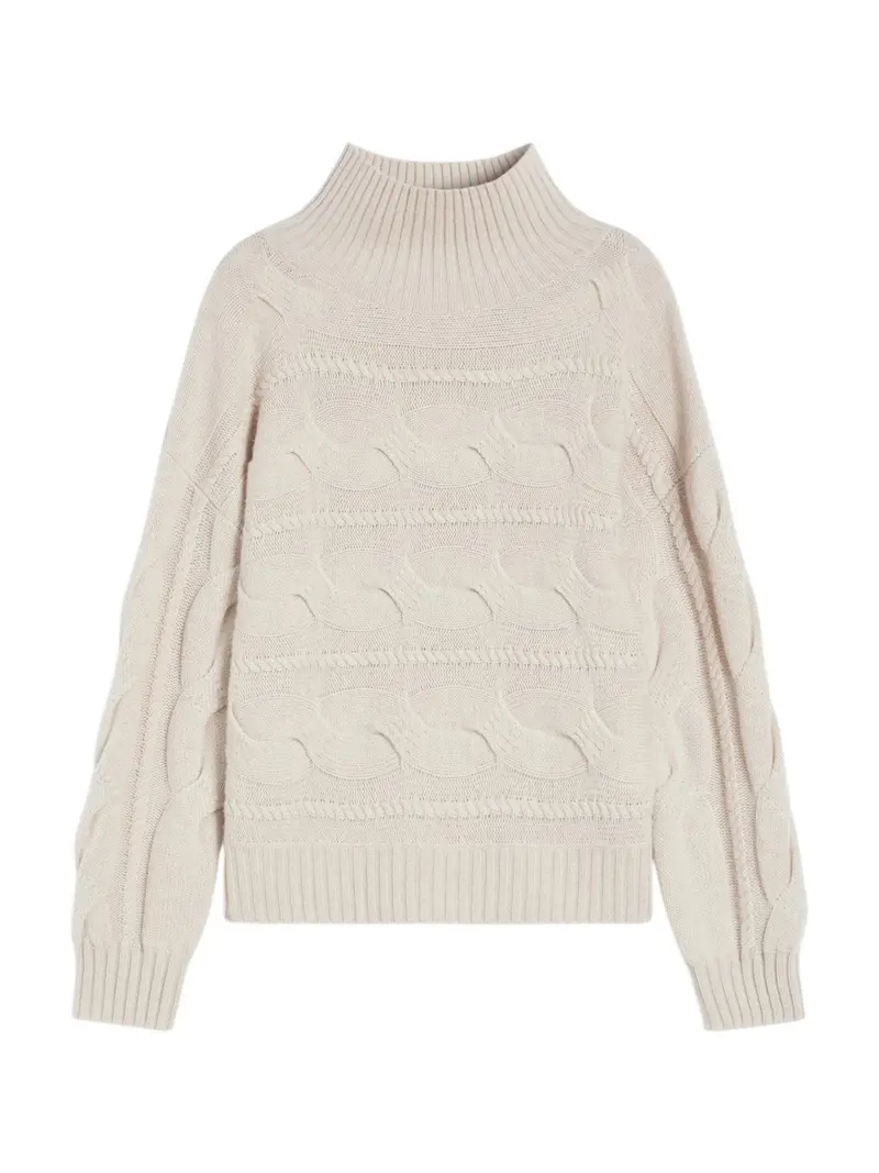 MAX MARA Maglione dolcevita Donna VODKA 2526366042600 002 BEIGE MELANGE