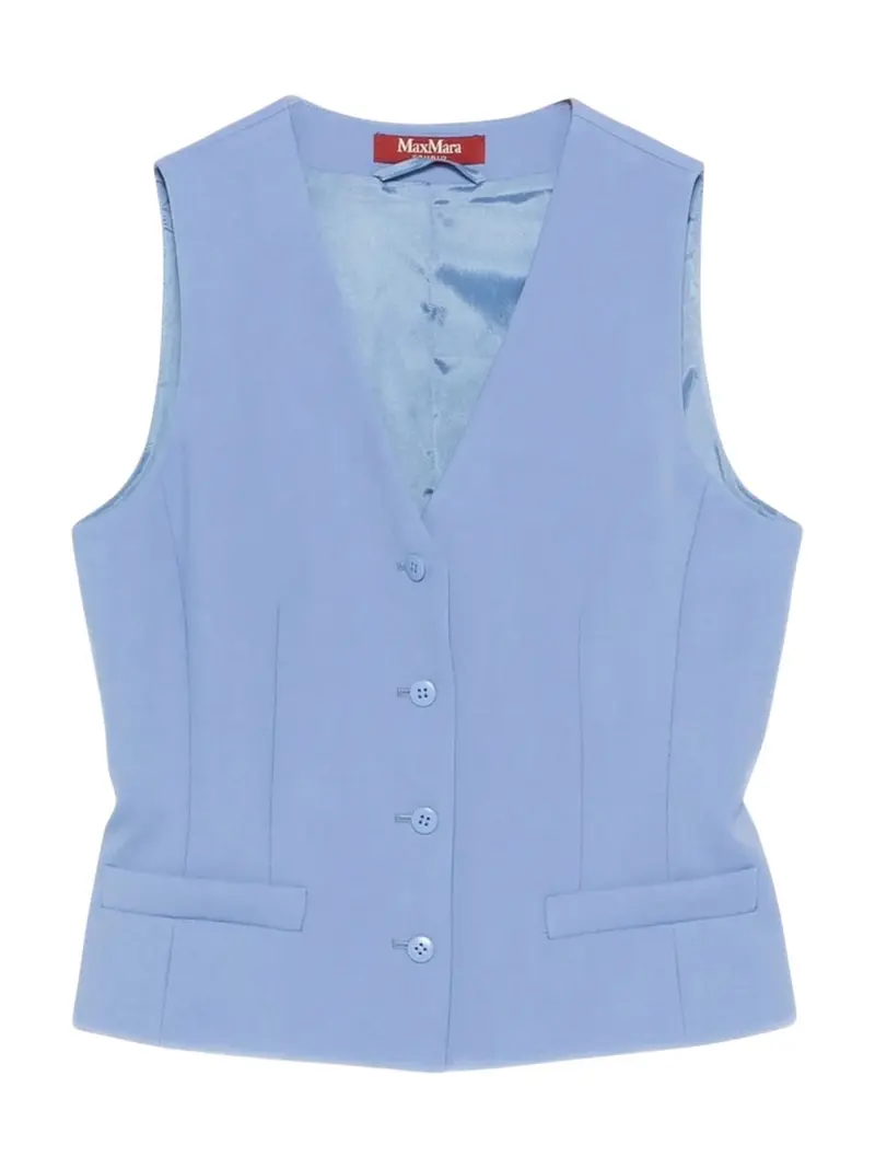 MAX MARA STUDIO Gilet Donna MSTMADIA 2616151011600 011 AZZURRO