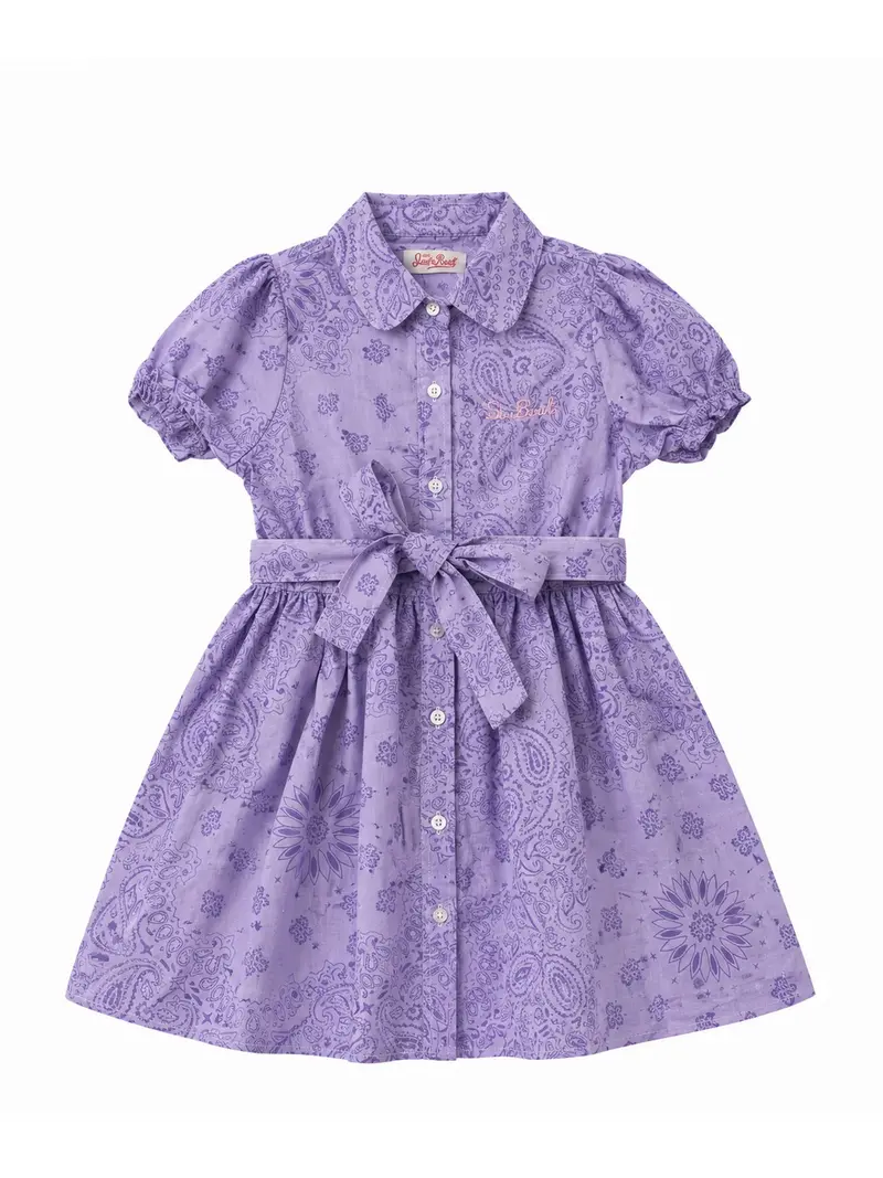 MC2 SAINT BARTH Abito Bambine e ragazze  ANASTASIE JR 01185F COTTON BANDANNA ROUND 24