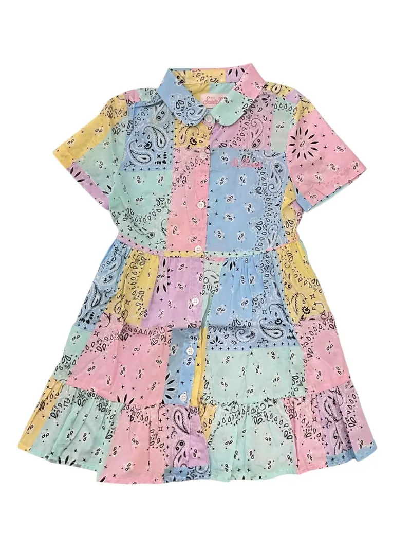 MC2 SAINT BARTH Abito Bambine e ragazze  MISSY 03995L COTTON BANDANNA ROUND COLOR