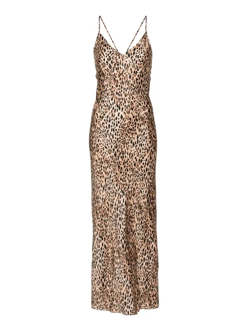 MC2 SAINT BARTH Abito Donna  EYDIS 06190H SATIN SAND LEOPARD