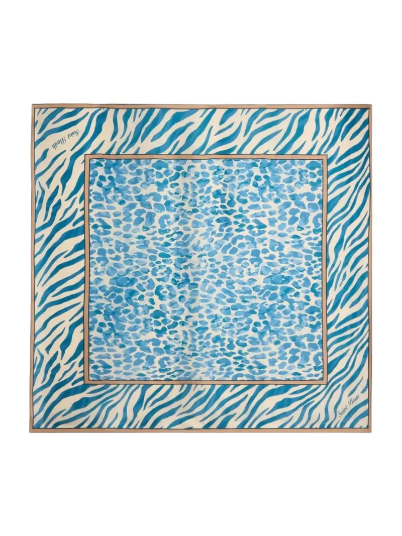 MC2 SAINT BARTH Bandana Unisex adulto  KITANA 09214L SILK BLUE SAFARI 1036