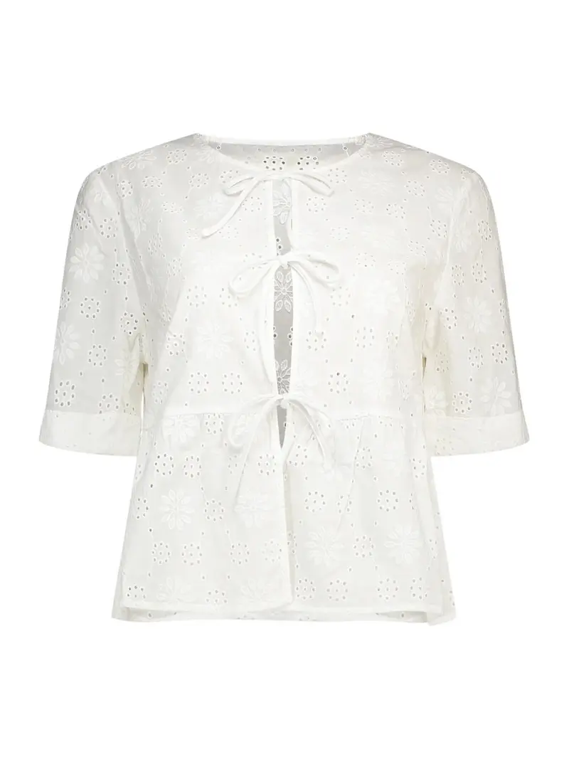 MC2 SAINT BARTH Blusa Donna ALYSON 01422L SANGALLO FLEUR EMBRY 01