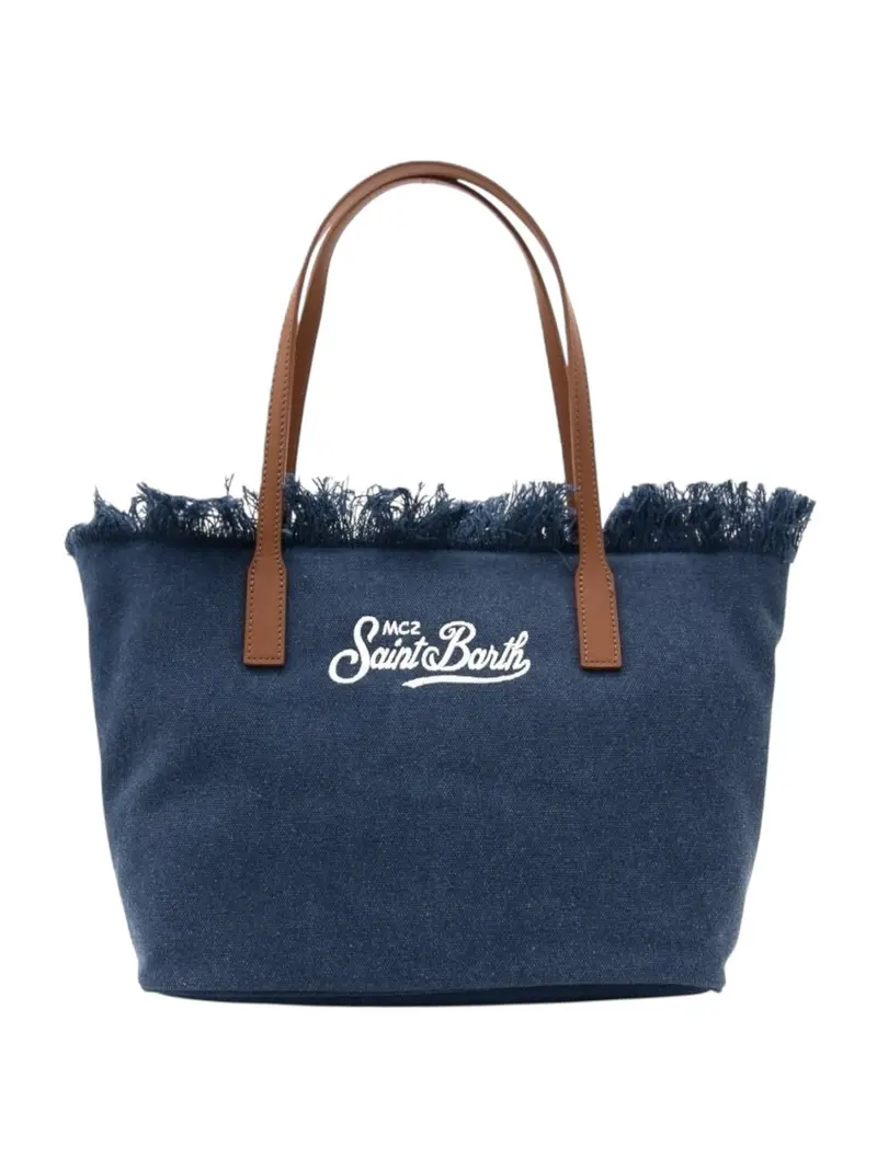MC2 SAINT BARTH Borsa Donna CITY BAG FRINGE 01744L BLU