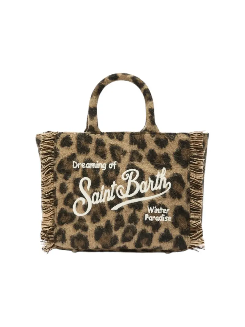 MC2 SAINT BARTH Borsa Donna VANITY MINI FELT 00223I LEOPARD MIDI 18 EMB