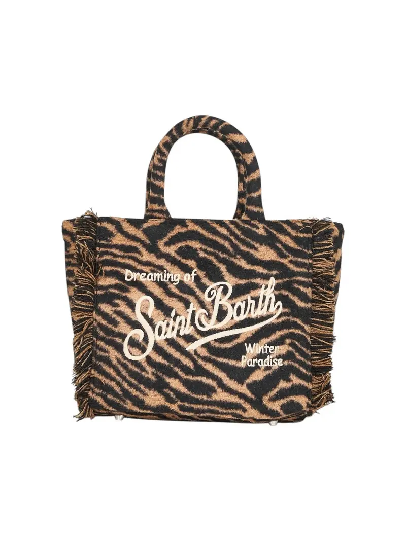 MC2 SAINT BARTH Borsa Donna VANITY MINI FELT 01322I ZEBRA 18 EMB