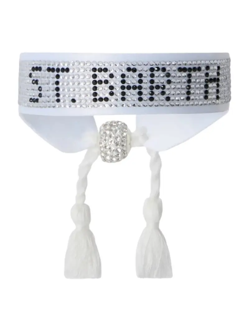 MC2 SAINT BARTH Bracciale Unisex adulto STRASS BRACELET 02825L SB 10 WHITE