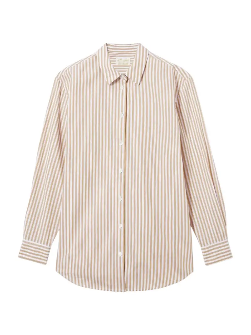 MC2 SAINT BARTH Camicia Donna BRIGITTE 00724L COTTON SB BEACH STRIPES V 11 EMB