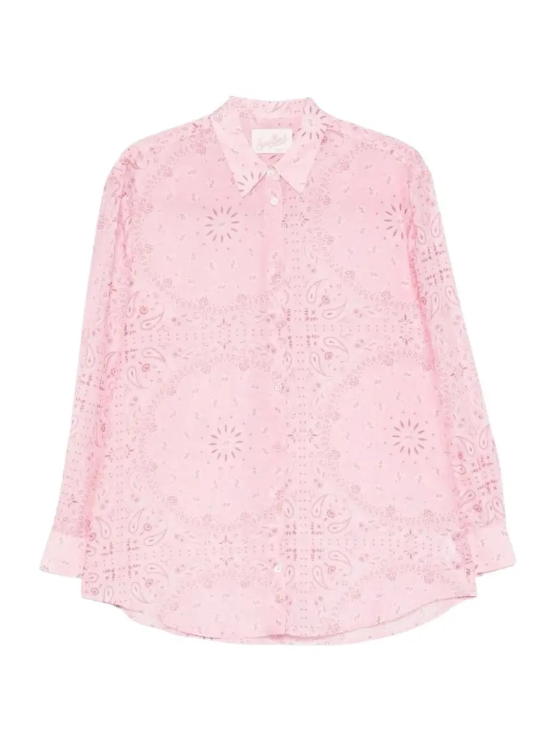 MC2 SAINT BARTH Camicia Donna BRIGITTE 01085L SILK VOILE BANDANNA ROUND 20